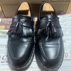 【希少】ドクターマーチン ADRIAN ホワイトステッチ タッセルローファー 黒