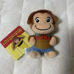 おさるのジョージ　ぽってりマスコット　オーバーオール