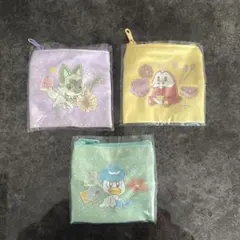 ポケモン ガチャガチャ　ポーチセット 3個入り