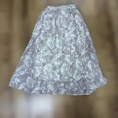 anysis 花柄プリント ロングスカート くすみピンクのサムネイル