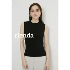 1539 美品✨rienda ラメノースリRIB Knit TOPのサムネイル