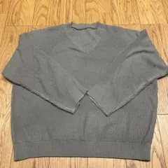 Dazy Vネックセーター XL グレー