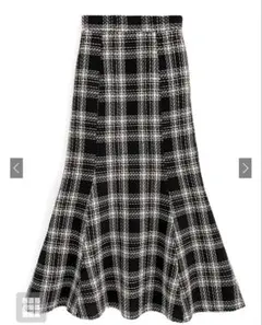 GRL チェック柄ツイードマーメイドスカート[gc230]