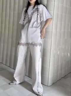 Ameri MEDI SATIN DOCKING TUNIC TEEのサムネイル