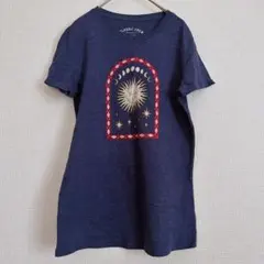 ⭐️美品 CLASSIC CREW ネイビーTシャツ【L】星 太陽 即購入◎ 古着