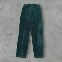 コーデュロイ ストレートパンツ ダークグリーン
