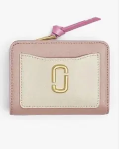 MARC JACOBS 二つ折り財布 ピンク/ホワイト