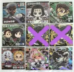 鬼滅の刃　ウエハース　SR　伊黒小芭内　甘露寺蜜璃　他　７枚セット