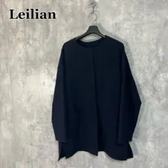 Leilian ノーカラーコート 9号