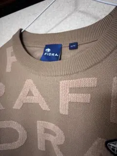 FIDRA ベージュ ロゴセーター M/M
