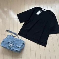 ページ限定特価♡新品定価１４３００円☆ブラックTシャツ☆トップス♡送料込み