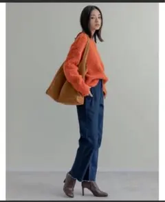 ★美品★Re:EDIT バックベンツストレートリサイクルデニム　Mサイズ