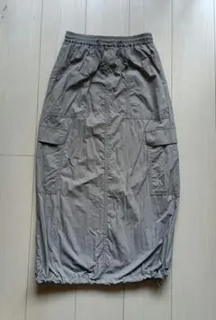 GU 카고 롱 스커트 그레이