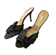 Rebecca Taylor レベッカテイラー ツイストレザーサンダル ブラック