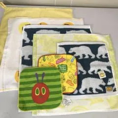 ミニオンはらぺこあおむしタオル7枚セット　訳あり