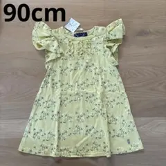 リオ　花柄フリル袖ワンピース 90cmのサムネイル