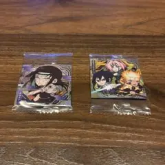 NARUTOシールウエハース5弾 ナルト＆サスケ＆サクラ 日向ネジ