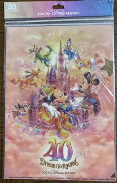 東京ディズニーリゾート 40周年 クリアファイル　８枚セット　新品未使用品のサムネイル