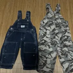 オーバーオール 2点セット（ダークブルー・迷彩）　オシュコシュ