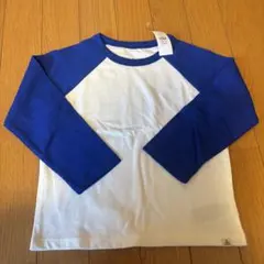未使用　タグ付き　GAP ギャップ　長袖カットソー 100cm 青白 3歳