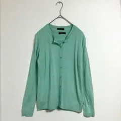 T454【コムサイズム】アンサンブル　カーディガン　半袖カットソー　ミント　M