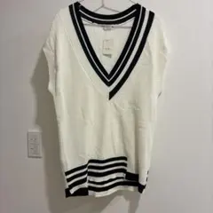 earth music & ecology ニットベスト F アイボリー