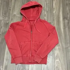 v*様 OLD GAP 赤フェード　フルジップフーディ　ジップパーカー　短丈　y