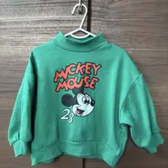 【お値下げ】ディズニー ミッキー ハイネック スウェット トレーナー 100cm