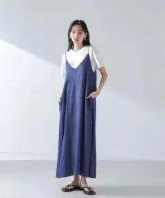 NANO universe キャミソールフレアワンピース
