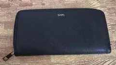 送料込　超美品　SHIPS ブラック 長財布　シップス カード入れ多数 ポケットのサムネイル