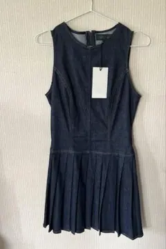 zara ノースリーブデニムプリーツワンピースのサムネイル