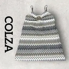COLZA シェブロン柄 キャミソールチュニック ノースリーブ (M) グレー系のサムネイル