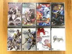 PSPソフトまとめ売り 8本セット モンハン キングダムハーツ FFなど