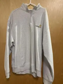 Carhartt グレー ハーフジップ スウェット XL