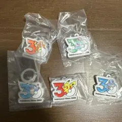 ポケモン 30周年記念 メタルチャーム 5個セット