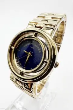 超美品★ネイビー文字盤GOLD★クオーツ稼働品のサムネイル