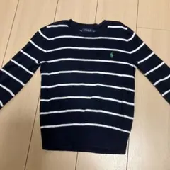 [美品]POLO Ralph Lauren 長袖カットソー ネイビー120