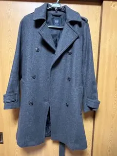 GAP グレー ダブルブレスト ピーコート XS