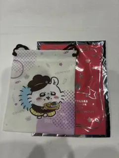 ちいかわココスコラボ巾着　モモンガ