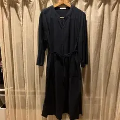 chocol raffine robeネイビー シャツワンピース サイズF