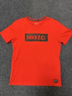 Nike FC Tシャツ Mサイズ 赤系
