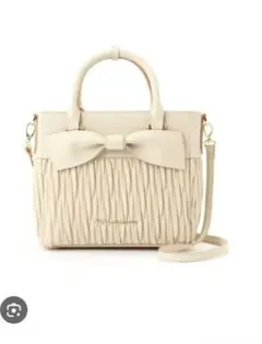 ジルスチュアート エンボスリボンバッグ