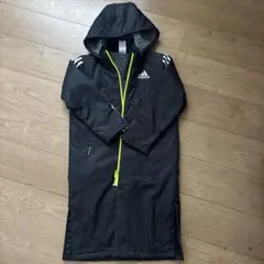 adidas フード付きベンチコート 16サイズ ブラック