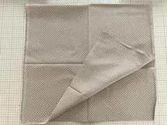 ドット柄　生地　グレージュ　1m