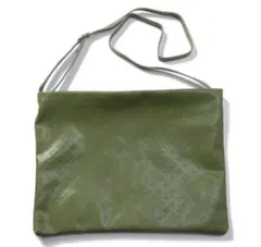 新品未使用　デイリーラシット　PUエンボス ショルダー(グリーン)