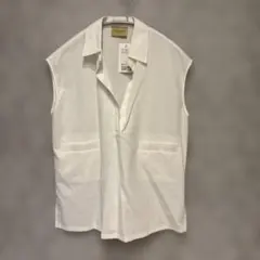 UNITED ARROWS ホワイト ノースリーブシャツ