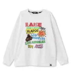 【新品】XLARGE KIDS ランダムマルチロゴ長袖Tシャツ　130cm