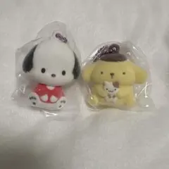 サンリオ ふわわフロッキーマスコット ポムポムプリン　ポチャッコ