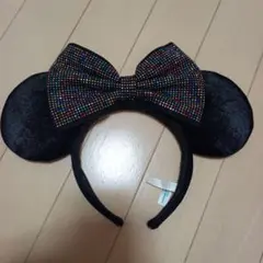ミッキーマウス耳カチューシャ ビジュー付き
