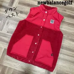 美品♡ニューバランスゴルフ♡中綿ベスト♡レッド♡赤♡M